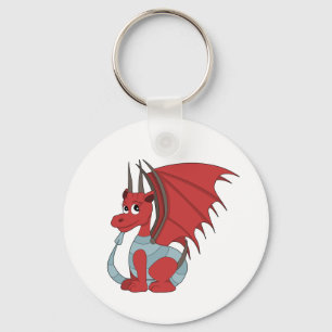 Red Dragon Cartoon Keychain