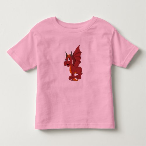 Red Dragon Cartoon  Toddler T_shirt