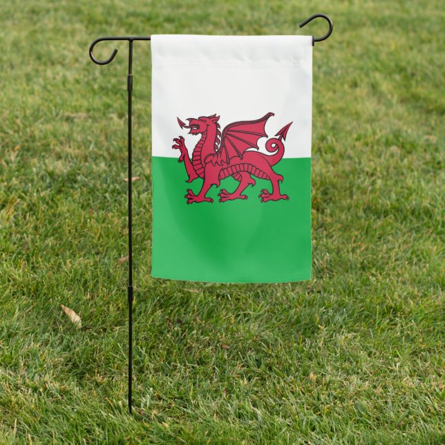 Red Dragon Celtic Flag of Wales & Welsh (In SItu)