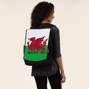 Red Dragon Celtic Flag of Wales & Welsh Backpack