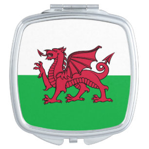 Red Dragon Celtic Flag of Wales & Welsh Compact Mirror