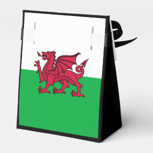 Red Dragon Celtic Flag of Wales & Welsh Favor Boxes