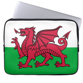 Red Dragon Celtic Flag of Wales & Welsh Laptop Sleeve