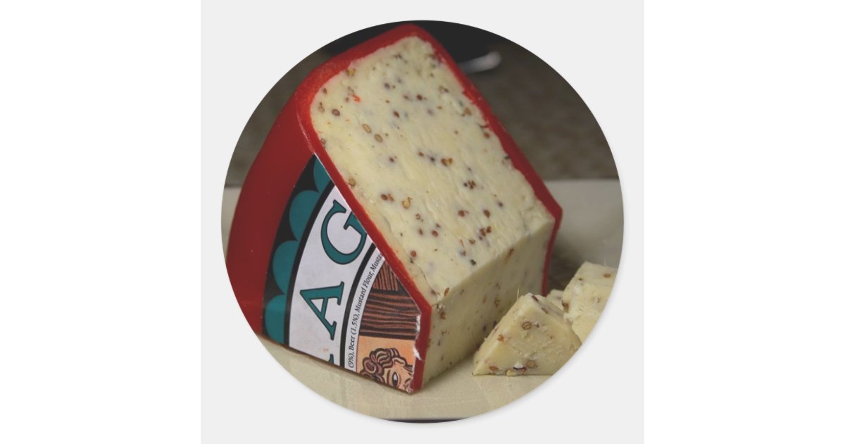 Red Dragon Cheese Classic Round Sticker | Zazzle