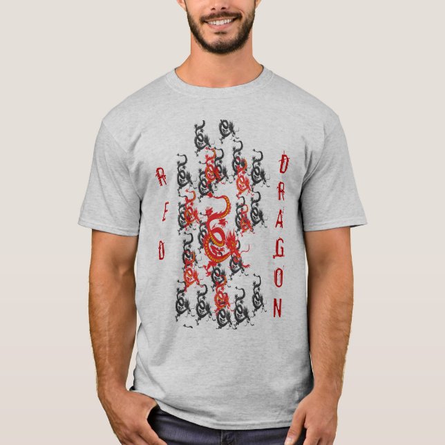Red Dragon Chinese New Year T-Shirt (Front)