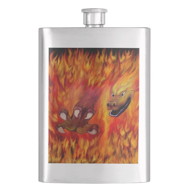 Red Dragon claw Flask (Front)