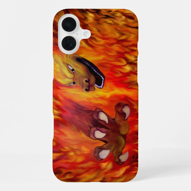 Red Dragon Claw Iphone Case (Back)
