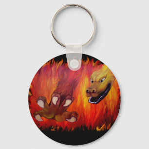 Red Dragon Claw Keychain