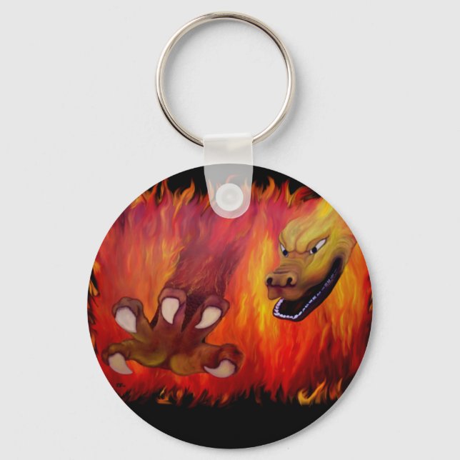 Red Dragon Claw Keychain (Front)