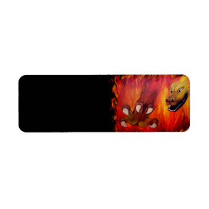 Red Dragon claw Label