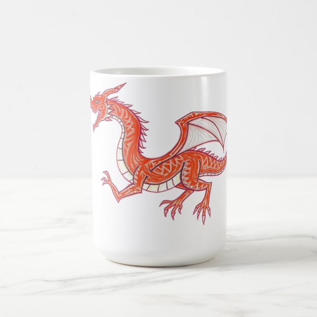 Red dragon coffee mug (Center)