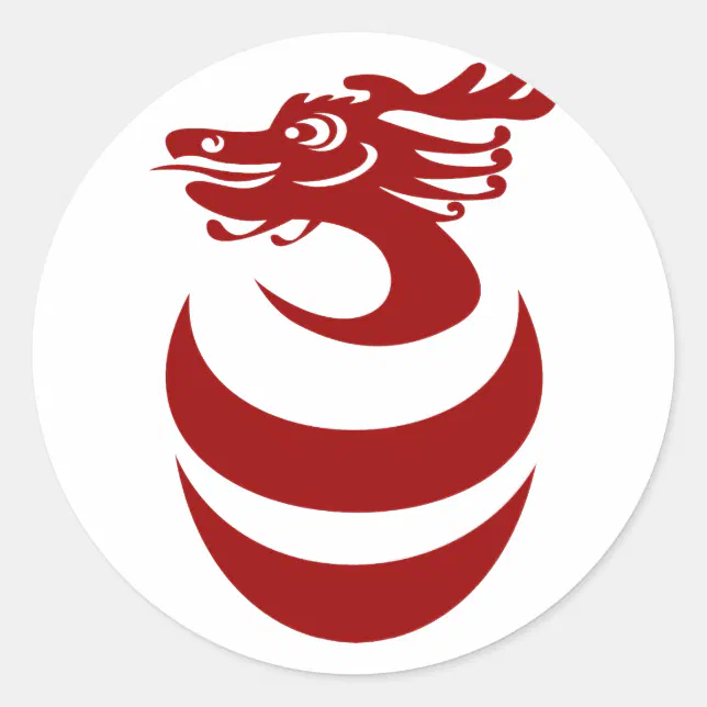 Red Dragon Custom Sticker | Zazzle