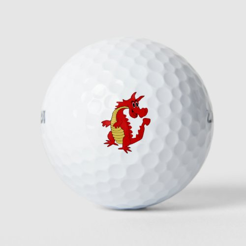 Red Dragon Design Golf Balls