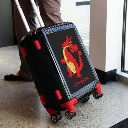 Red Dragon Design Luggage