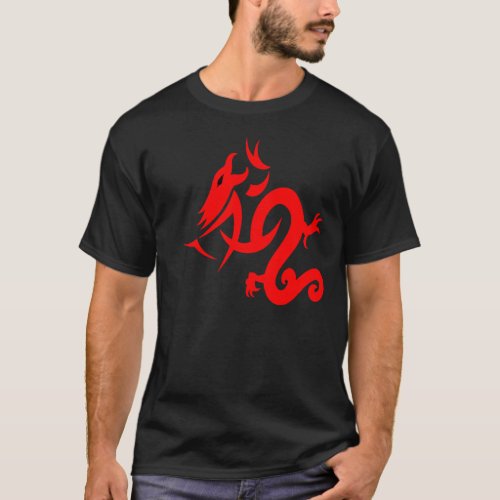 Red Dragon Design T_shirts