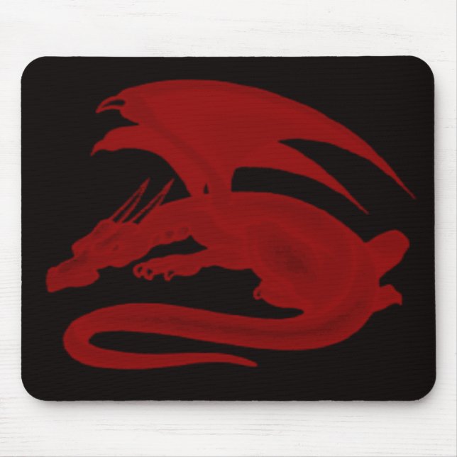 Red Dragon Drakon Maionios Mouse Pad (Front)