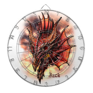 Red Dragon Fantasy Custom Name Dart Board