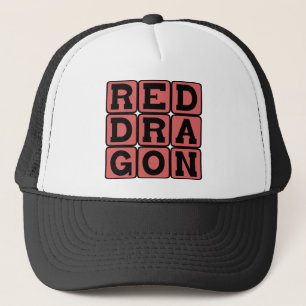 Red Dragon, Fire-Breathing Creature Trucker Hat