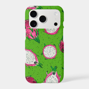 Red dragon fruit on green iPhone 17 pro case