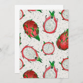 Red dragon fruit on off white (Front/Back)