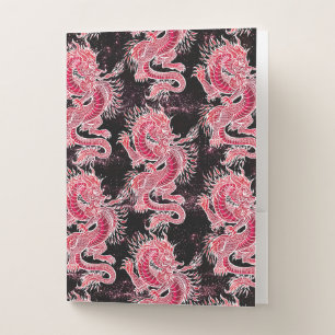 Red Dragon Galaxy Pocket Folder