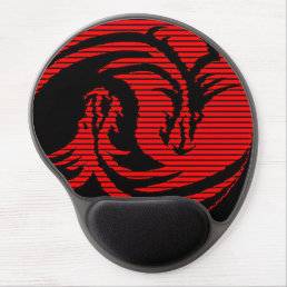 Red dragon   gel mouse pad