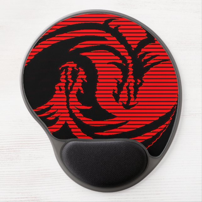 Red dragon   gel mouse pad (Front)
