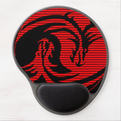 Red dragon     gel mouse pad