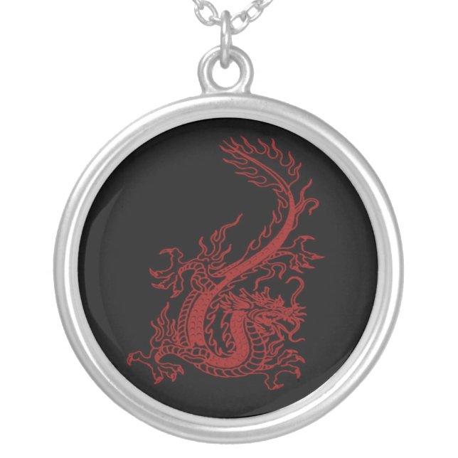 Red Dragon Glaurung Necklace (Front)