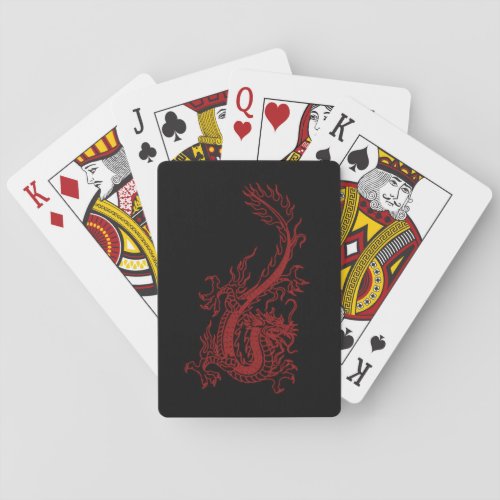 Red Dragon Glaurung Playing Cards