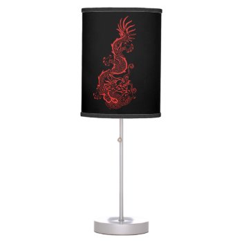 Red Dragon Graphic Lamps by Method77 at Zazzle