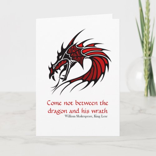 Red Dragon Greeting card