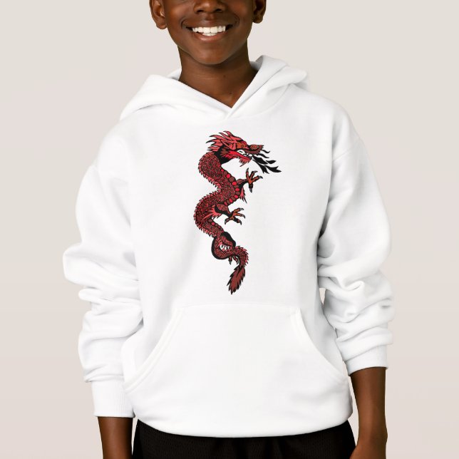 Red dragon hoodie (Front)