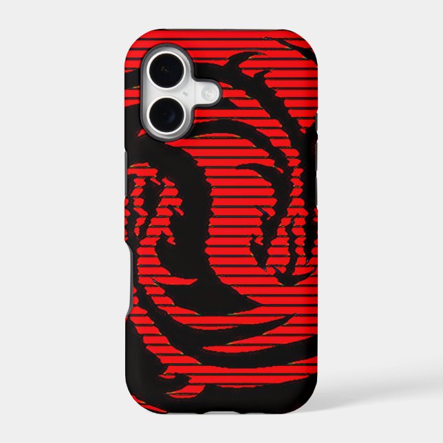 Red dragon  iphone case (Back)