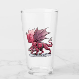 Red Dragon: January Birthstone Garnet Glass