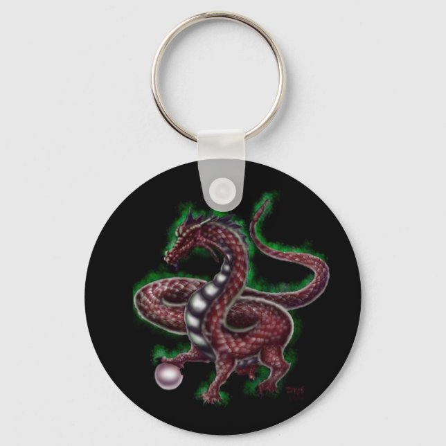 Red Dragon Keychain (Front)