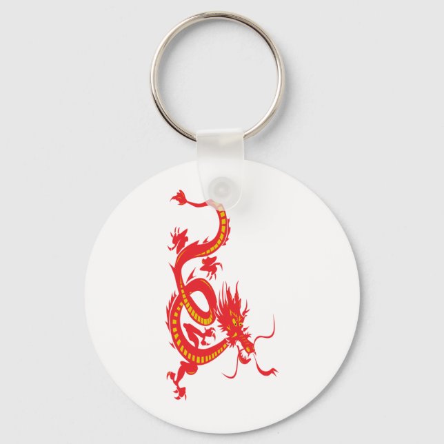 Red Dragon Keychain (Front)