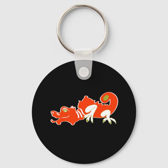Red dragon keychain (Front)