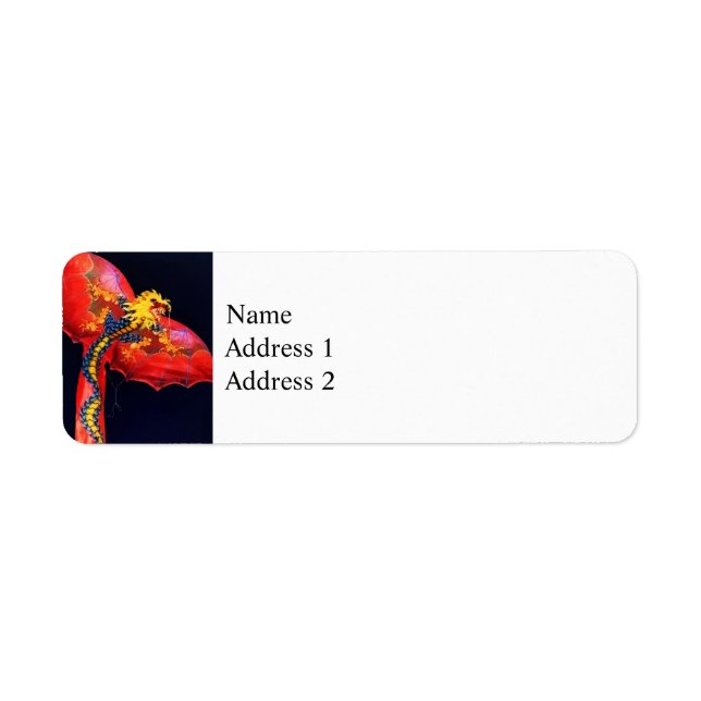 Red Dragon Kite Label (Front)