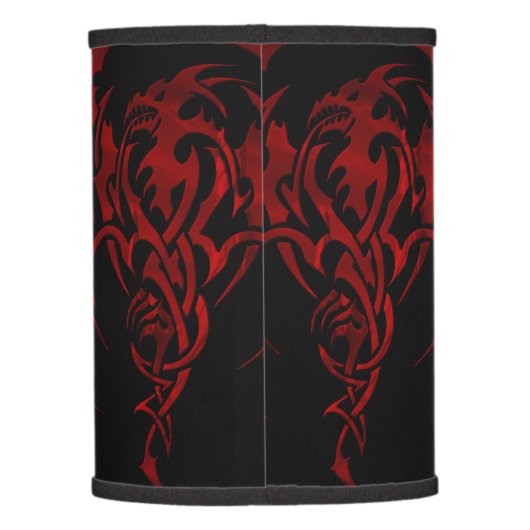 Red Dragon Lamp Shade (Back)
