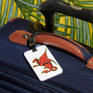 Red Dragon Luggage Tags