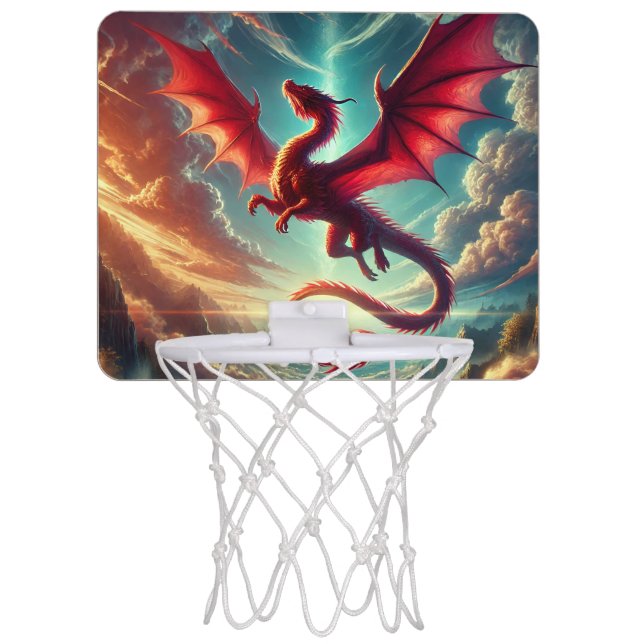 Red Dragon  Mini Basketball Hoop (Front)