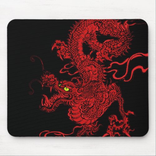 Red Dragon Mouse Pad