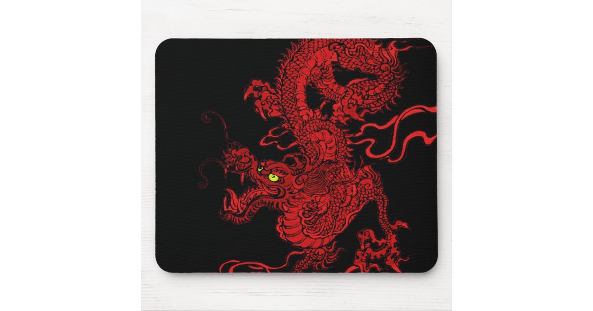 Red Dragon Mouse Pad | Zazzle