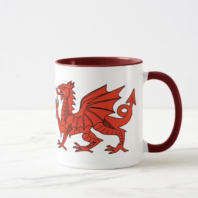 Red Dragon Mug (Right)