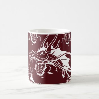 Red Dragon Mythical Creature Cool Fantasy Design Coffee Mug by PrettyPatternsGifts at Zazzle