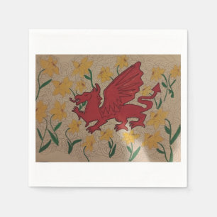 Red dragon napkins