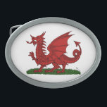 Red Dragon of Wales Belt Buckle<br><div class="desc">This original design by Richard H. Fay is based on the red dragon displayed upon the Welsh national flag.</div>