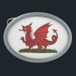 Red Dragon of Wales Belt Buckle<br><div class="desc">This original design by Richard H. Fay is based on the red dragon displayed upon the Welsh national flag.</div>
