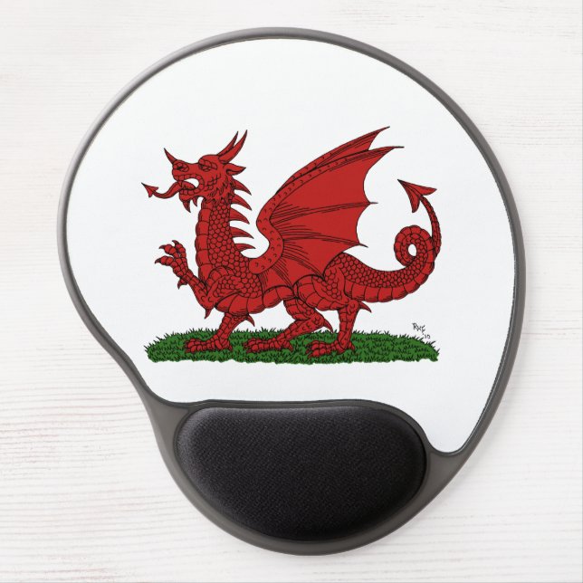Red Dragon of Wales Gel Mouse Pad (Front)